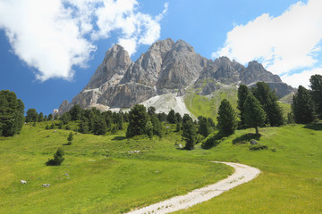 Fototapeta na wymiar Dolomites, view of the Alpine landscape, Italy