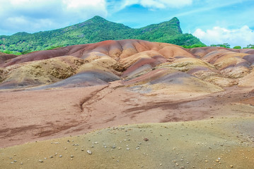 Seven Coloured Earth on Chamarel, Mauritius island