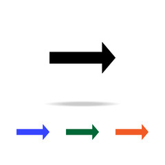 long arrow icon. Elements of simple web icon in multi color. Premium quality graphic design icon. Simple icon for websites, web design, mobile app, info graphics