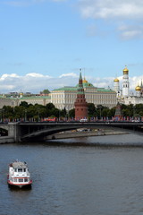 View of the Moscow Kremlin and the Big Stone bridge