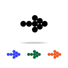 point arrow icon. Elements of simple web icon in multi color. Premium quality graphic design icon. Simple icon for websites, web design, mobile app, info graphics