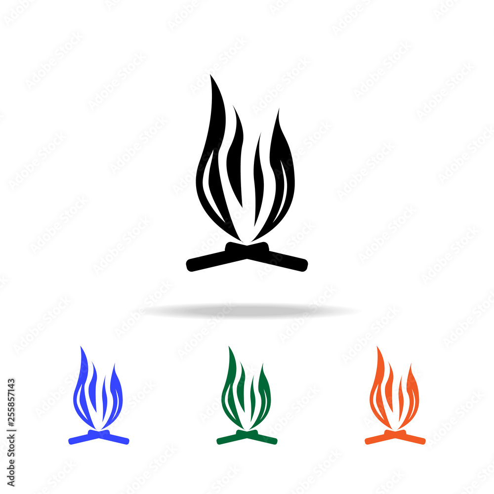 Poster bonfire icon. elements of simple web icon in multi color. premium quality graphic design icon. simpl