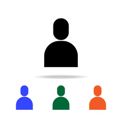 human icon. Elements of simple web icon in multi color. Premium quality graphic design icon. Simple icon for websites, web design, mobile app, info graphics