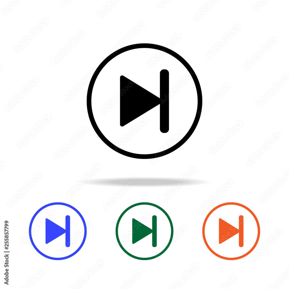 Poster pause sign icon. elements of simple web icon in multi color. premium quality graphic design icon. si