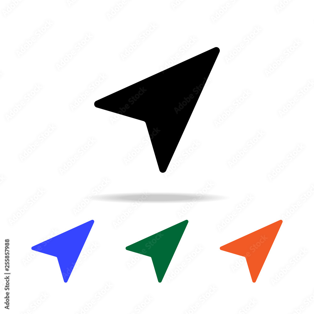 Poster cursor icon. elements of simple web icon in multi color. premium quality graphic design icon. simple
