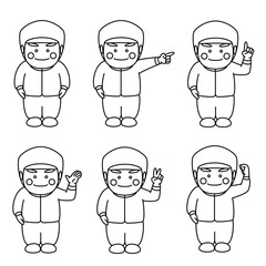 男性食品工場セット