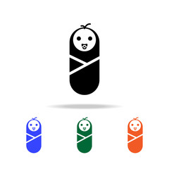wrapped baby icon. Elements of simple web icon in multi color. Premium quality graphic design icon. Simple icon for websites, web design, mobile app, info graphics