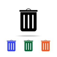 garbage can icon. Elements of simple web icon in multi color. Premium quality graphic design icon. Simple icon for websites, web design, mobile app, info graphics