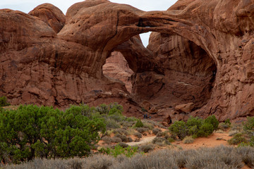 Double arch as seen from below.