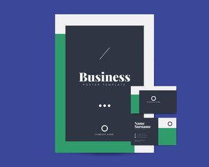 Business brochure and name card templates