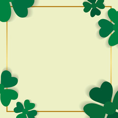 Clover framed card