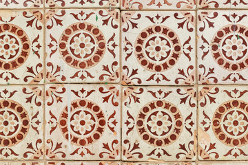 Traditional Portuguese glazed tiles