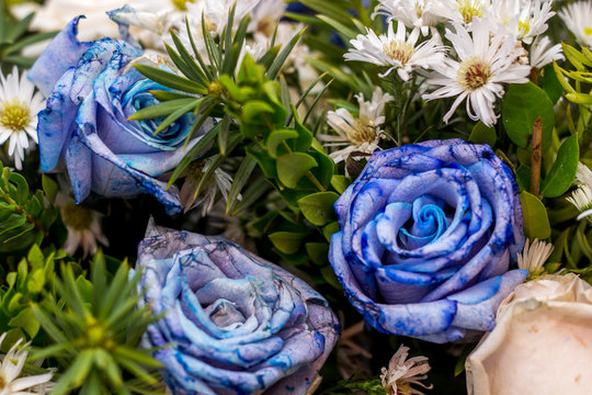 Ramo De Flores Azules Para Novia