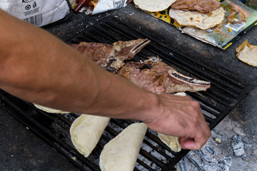Carne asada, parrillada