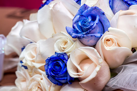 Ramo De Flores Azules Para Novia