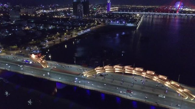 Dragon Bridge in Da Nang, Vietnam