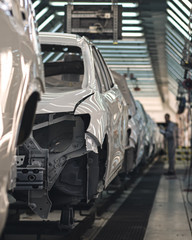 Production line of automobile plant, painting shop