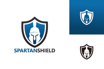 Spartan Shield Logo Template Design Vector, Emblem, Design Concept, Creative Symbol, Icon