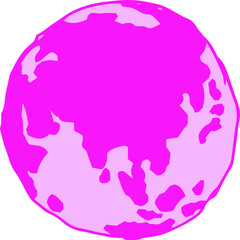 Colorful sketch of The Earth