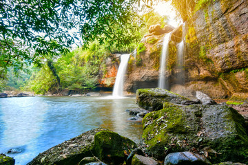 Haew Suwat Waterfall in Khao Yai National Park at Thailand
