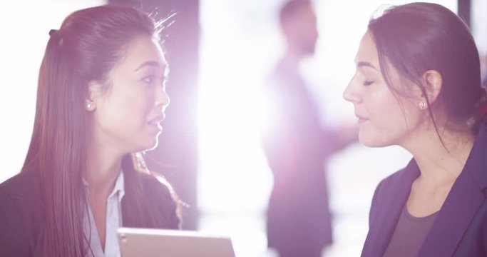 4K Professional PR executive getting stressed in a meeting with difficult client