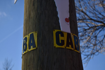 Cab Sign
