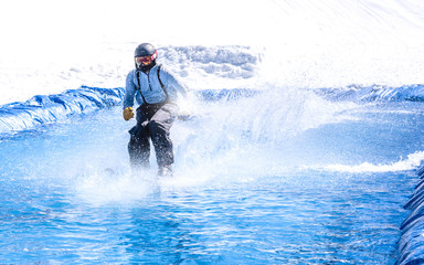 People are doing Pond skim