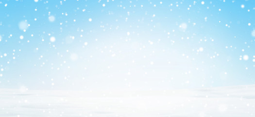 winter snow background 3d-illustration