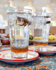 Refreshing traditional Iranian drink with chia seeds