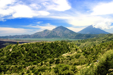 Beautiful Sky at Batur Mountain