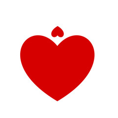 creative red heart art abstract illustration