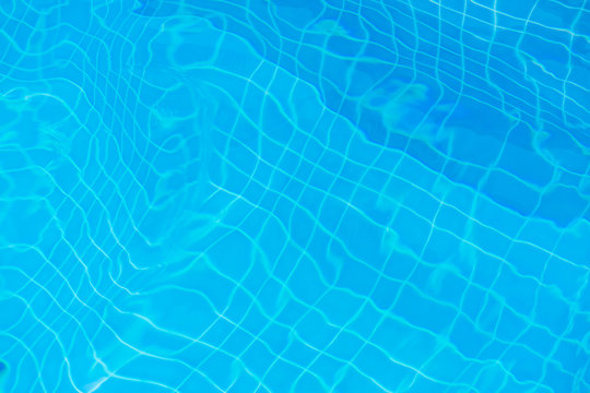 Swimming pool. The underwater image of the swimming pool at the resort. 
