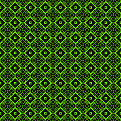 Seamless Modern Pattern. Art-Deco Geometric Background. Graphic Design. Vector Illustration. Green black color