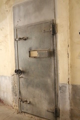 a histrorical door of a prison ward, Sinop, Turkey