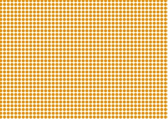 Yellow polka dots on white background