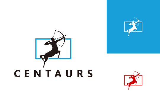 Centaurs Logo Template Design Vector, Emblem, Design Concept, Creative Symbol, Icon