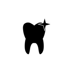 Clean tooth icon, logo isolated on white background