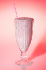 Juice with fresh fruits on table