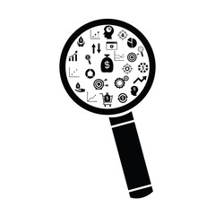 search finance concept