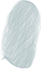 Monochrome pencil style Callout type frame