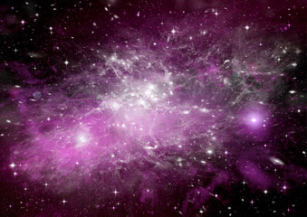 galaxy in a free space