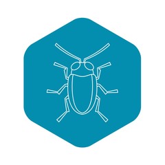 Cereal leaf beetle icon. Outline illustration of cereal leaf beetle vector icon for web