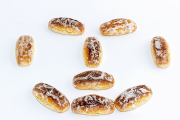 smiley from wheat gingerbread