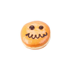 donut or donut with concept on a background.