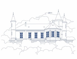 Drawing castle in the forest © Edel_s