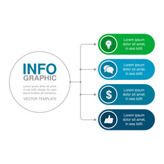 Fototapeta premium Vector iInfographic template for business, presentations, web design, 4 options.
