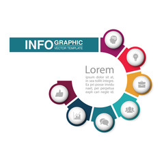 Vector iInfographic template for business, presentations, web design, 7 options.