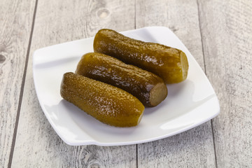 Pickled homemade cucumbers