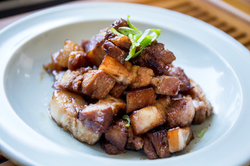 Korean food is called dwaeji yangnyeom galbi