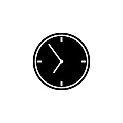 Clock set icon, logo isolated on white background